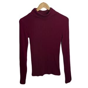 dōdōdanelle Seamless Ribbed Turtle Neck Sweater Women’s One Size